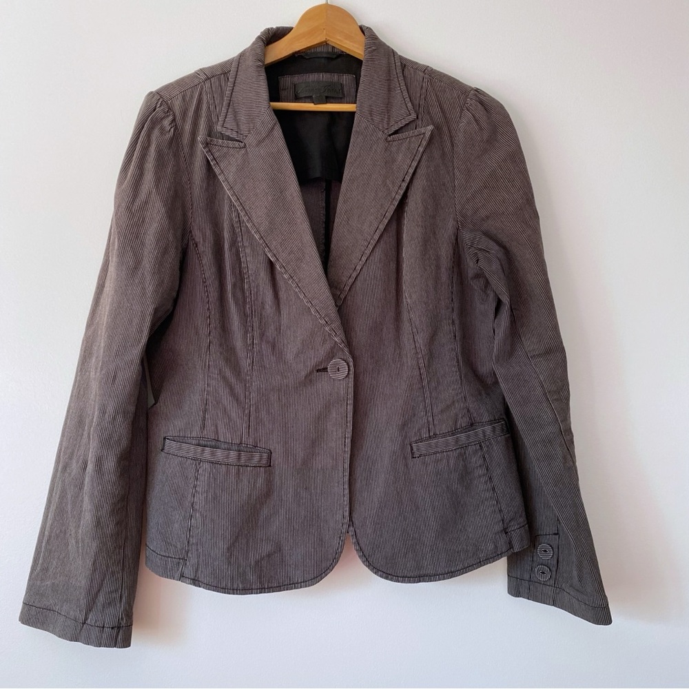 Corduroy Blazer Jacket - Gray